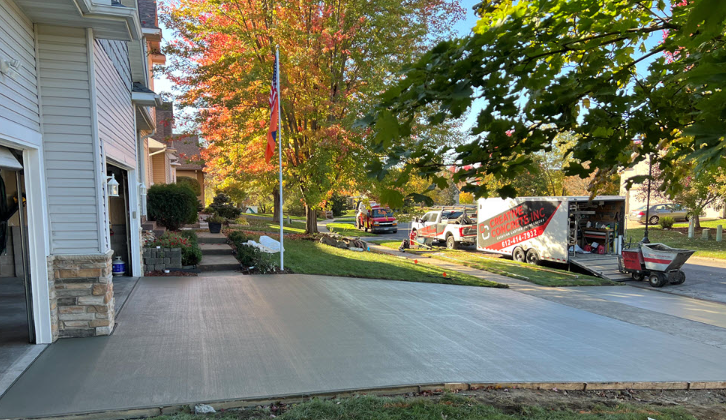 Concrete Driveway Installation in Clarence NY